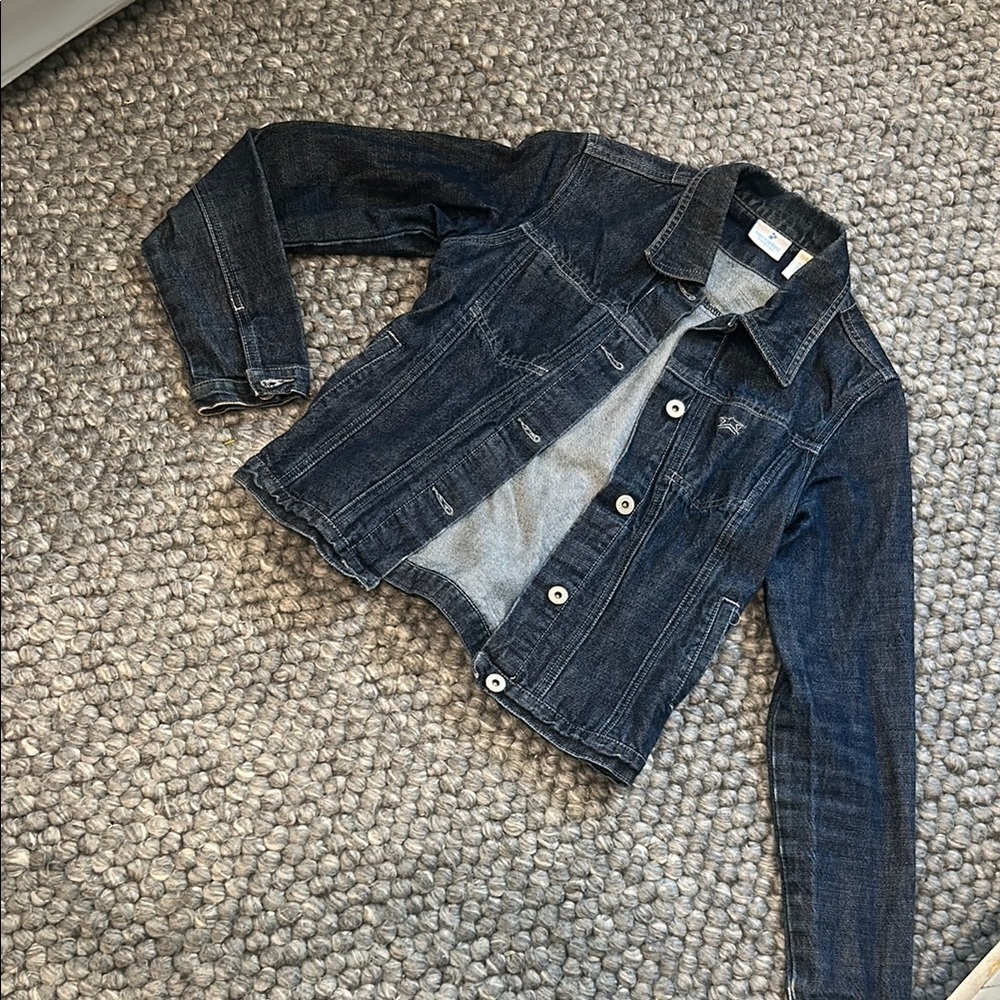 Mecca Dnm Jean Therapy Structured Fitted Denim Jacket Size Small